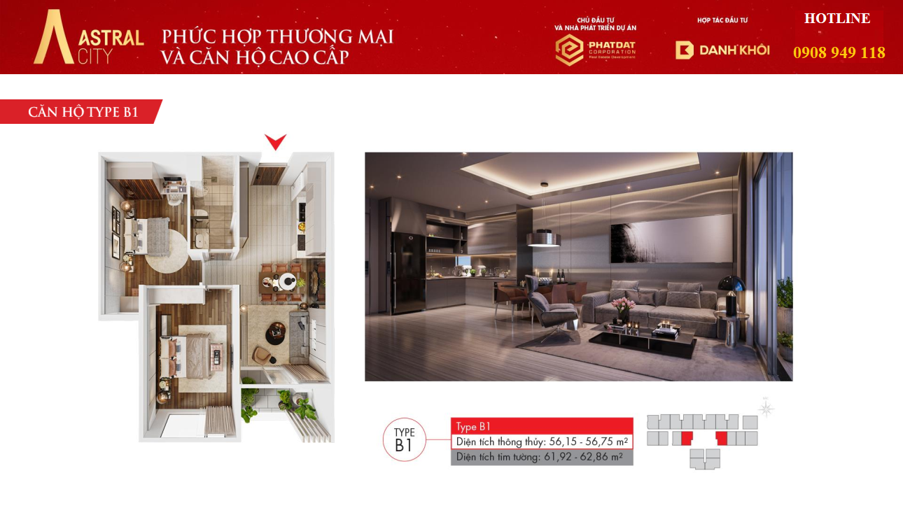 CĂN HỘ LA PURA 18 thiet ke can ho astral city 2pn 1wc
